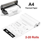 2-20 Rolls A4 Thermal Paper 8.5" x 11" US Letter Size for Phomemo M08F M832 M834