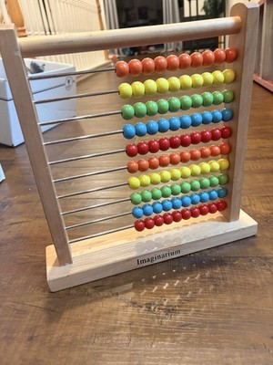 This is an Imaginarium Wooden Abacus educational counting tool For Kids