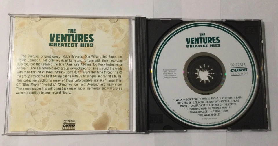 The Ventures: лучшие хиты компакт-диск - Изображение 2 из 3