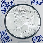 1926 S SILVER PEACE DOLLAR AUTHENTIC HI GRADE U.S. MINT COIN RARE KEY DATE 5923