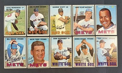 1967 Topps Baseball Vintage Common Cards 40 Card Lot Most Cards Poor/Vg Lot 1