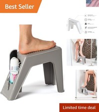 Shower Foot Rest - Pedicure Foot Rest - Grey - Supplies Not Included