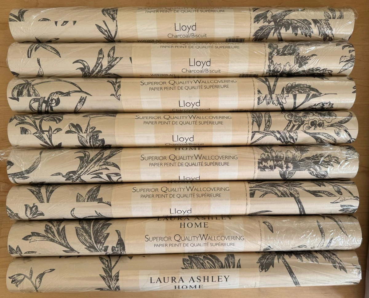 Papel pintado de galletas de carbón Laura Ashley Lloyd - 14 rollos precio disponible por rollo