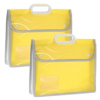 2Er-Pack Plastik-Aktenordner Mit Griff A4.33,5X27,5 Cm Gelb