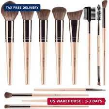 BEAKEY 12pcs Vegan Makeup Brush Set Soft high...
