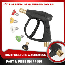 Hydro Jet High Pressure Power Washer Water Spray Gun Nozzle For Garden Car Hose
