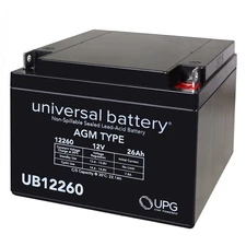 UPG 12V 26AH Battery Replacement for Yuntong YT-12240