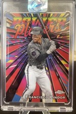 2025 Topps Chrome Logofractor Edition -Power Players Gold Francisco Lindor 07/10