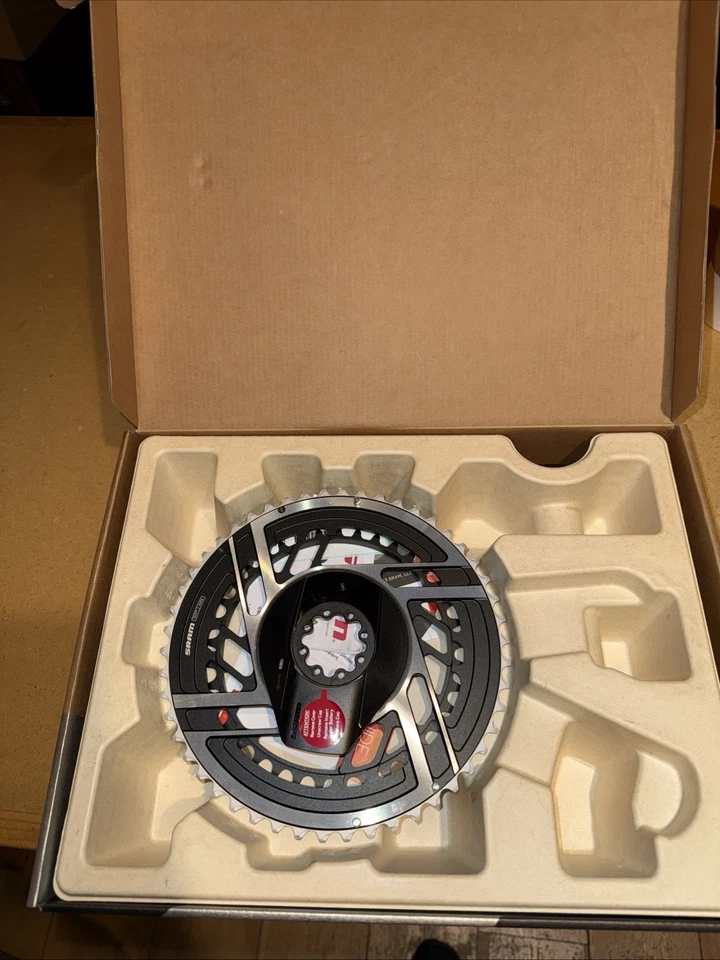 SRAM ROJO D1 AXS Quarq Kit Medidor de Potencia 12 Velocidades 50/37 Plato Carretera Grava  Foto 3 de 4