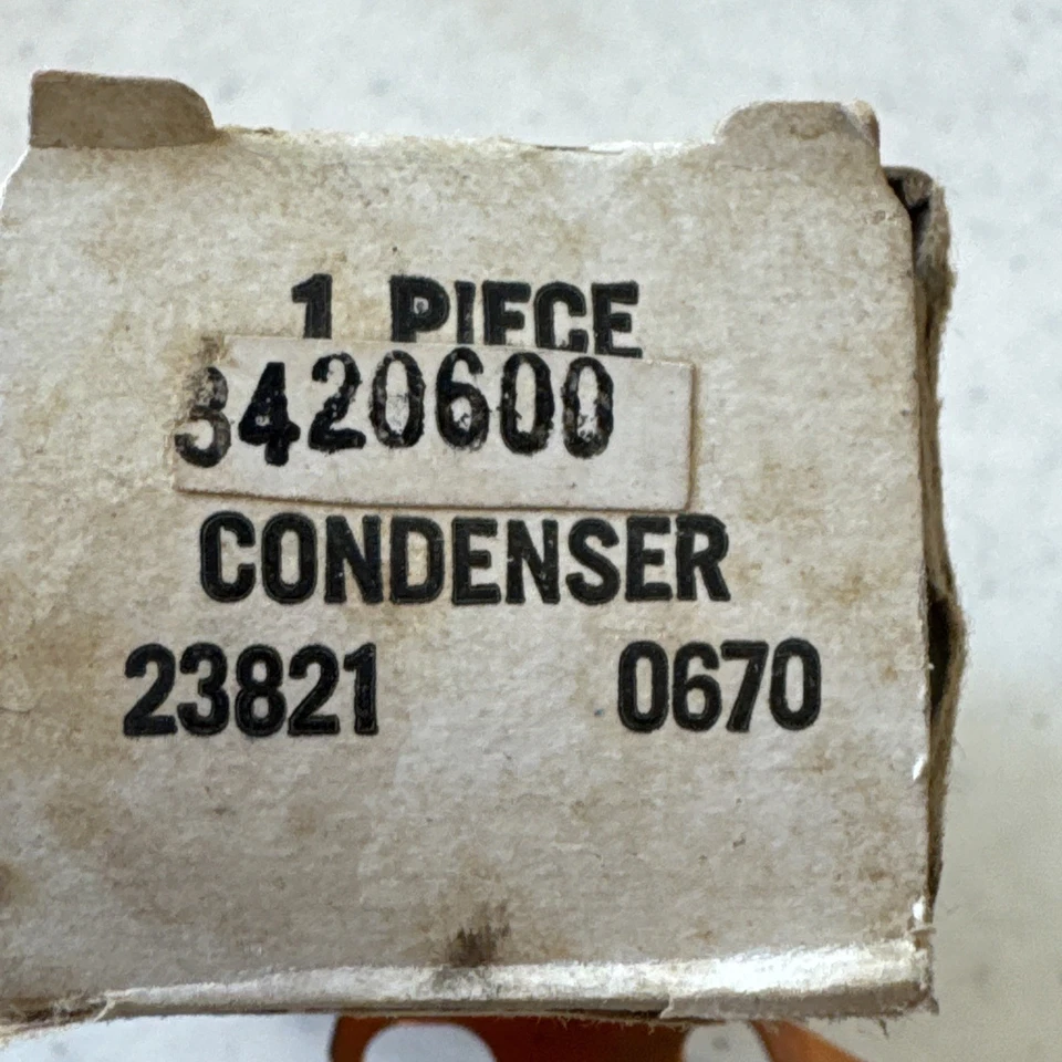 Condensador distribuidor NOS Mopar 3420600 440 426 Dodge Plymouth V8 1969-1973 - Imagem 4 de 4