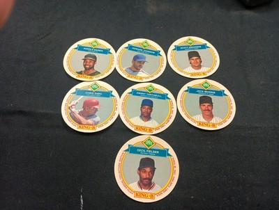 1992 King B Jerky Baseball Discs Lot Of 7