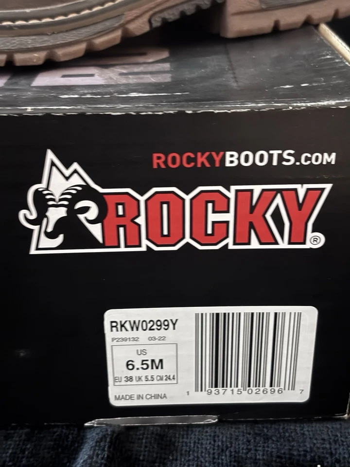 Bota ROCKY Big Kids Ride FLX 6.5 marrón azulado niñas caja nueva original RKW0299Y Foto 2 de 4