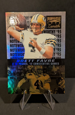 1996 Brett Favre Zenith Noteworthy #7 Farve Green Bay Packers