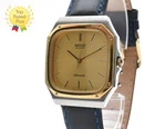 Vintage 1984 SEIKO Chronos 7731-5130 Gold Dial Two-Tone Quartz Men's Watch JAPAN