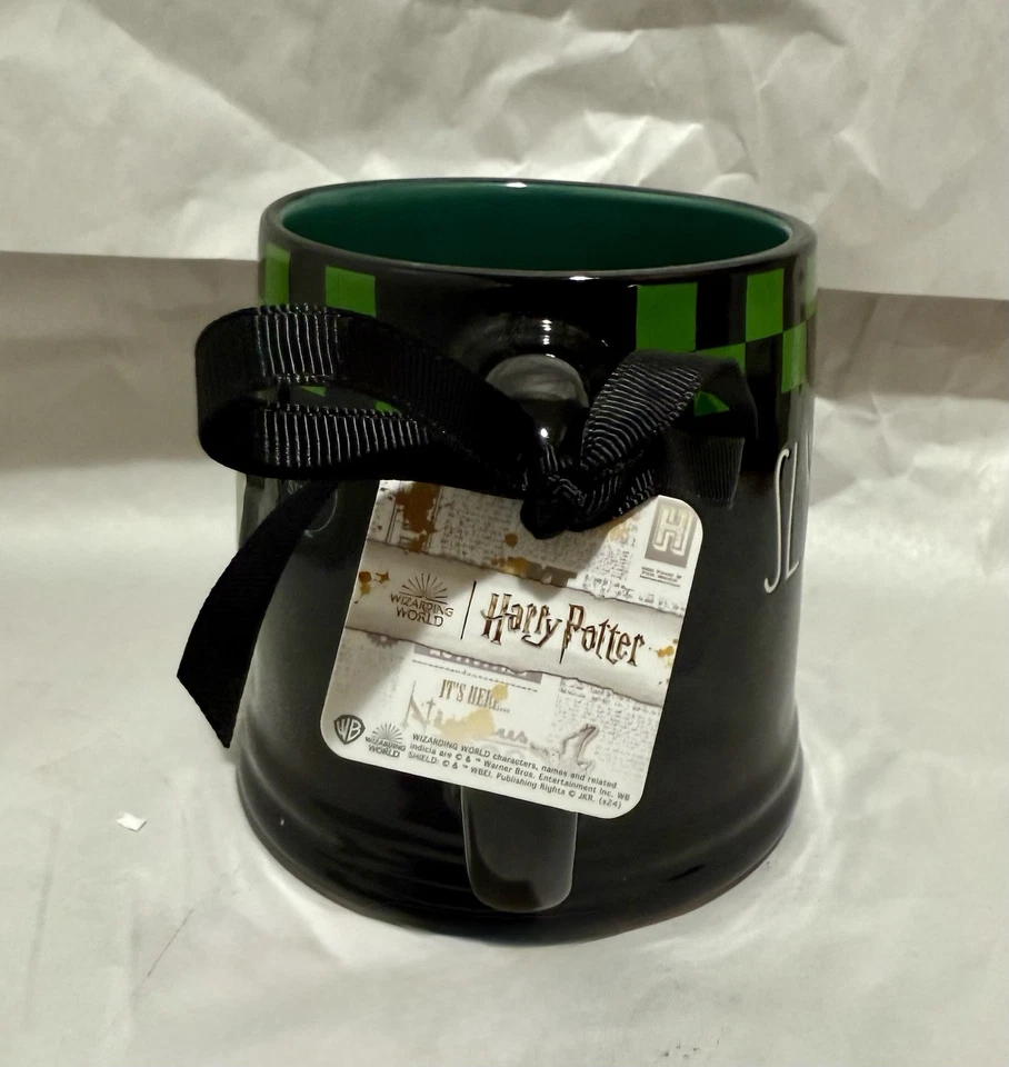 Rae Dunn X Harry Potter Black/Green DOUBLE SIDED SLYTHERIN Mug NWT - Image 3 of 4
