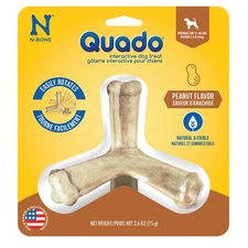 Quado Natural Peanut Flavor Edible Dog Chew Helps Remove Plaque And Tartar