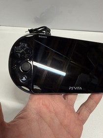 Sony Playstation Vita Slim PS Vita PCH-2001 Handheld Game System Black With Game