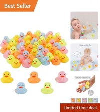 Creative Multicolor Rubber Duck Set - 50 Pcs Safe Bath Toys for Toddler Fun