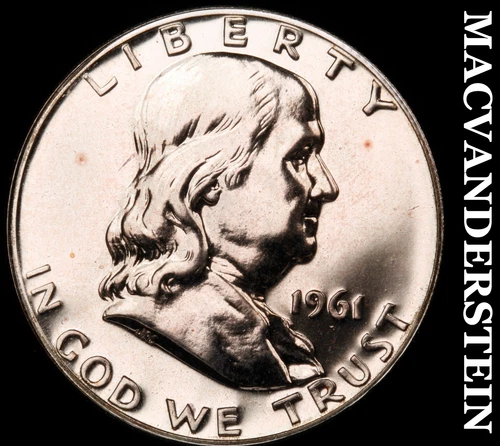 1961 Silver Franklin Half Dollar-Choice Gem Proof Lustrous No Reserve #i1209