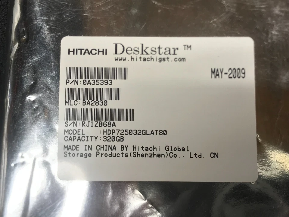 Hitachi Deskstar 0A35393 320GB HDD 3.5" 8 MB Cache 7200 RPM ATA/133 - NEW - Image 4 of 4