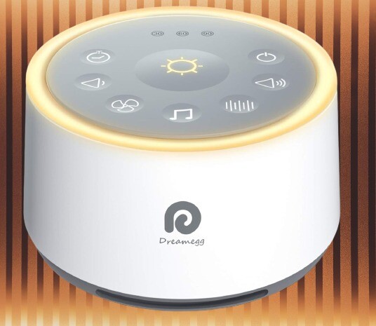 Dreamegg D1 Sound Machine Baby - White Noise Machine for Baby with Night Light-image