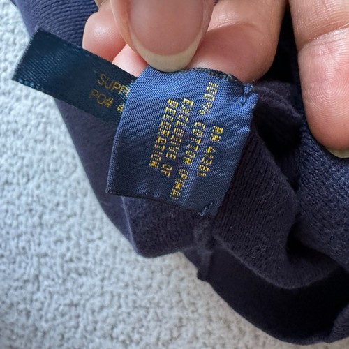 NEU Polo Ralph Lauren Pullover Herren Large blau 1/4 Zip Pulli Pima Baumwolle - Bild 5 von 9