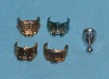 vintage Mego Micronauts TIME TRAVELER PARTS LOT 18 chest plate x4  head