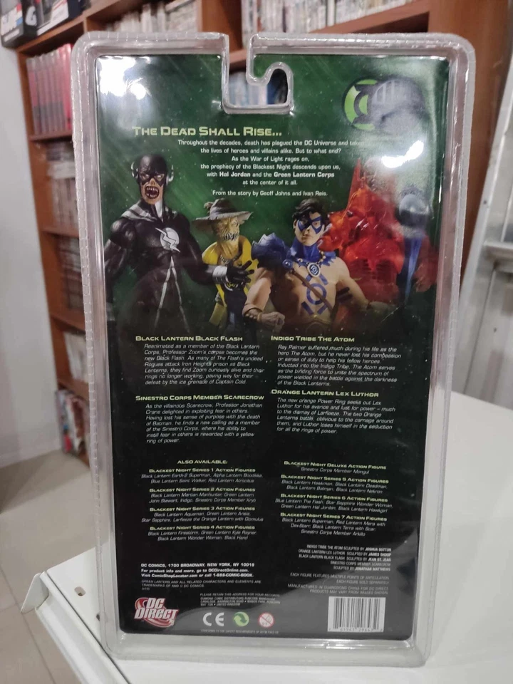 DC Direct Blackest Night Black Lantern Black Flash Figure NEW - Image 3 of 4