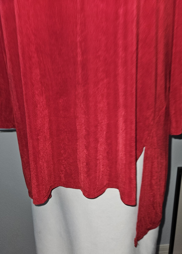Top tunica Chicos Travelers donna 2 L rosso asimmetrico orlo a scatto manica 3/4 - Foto 5 di 16