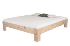 Zirbenholzbett MILANO, ohne Kopfteil, versch. Höhen, Zirbenbett Zirbenhholz