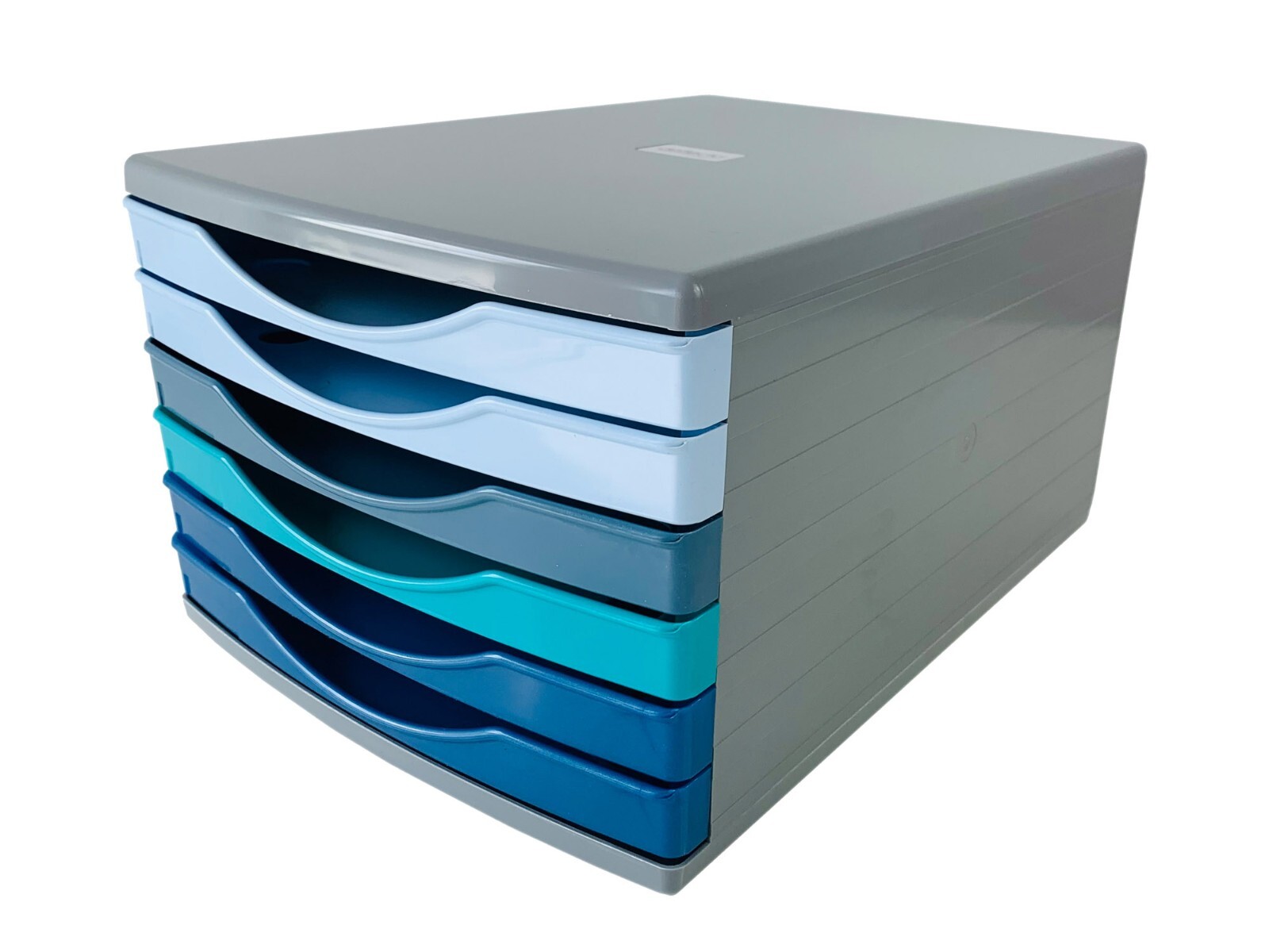 Deflecto Cool Breeze Desk Drawer Organiser Set featuring 6 x 30mm drawers