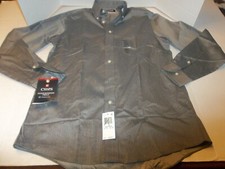 NWT Mens Size M 15-15.5 Chaps Essentials Wrinkle Free Regular Fit Dress Shirt
