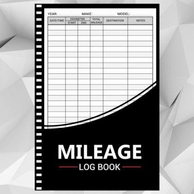 Mileage Log Book: Auto Mileage Journal,Odometer Tracker Logbook, Automotive Mile
