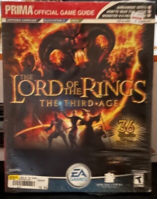 Lord of the Rings : The Third Age Official Strategy Guide New Sealed Cards INC!
