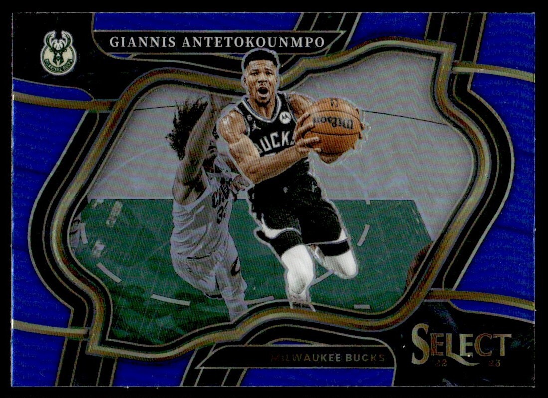 2022-23 Select Courtside Blue Prizm Giannis Antetokounmpo Milwaukee Bucks #261