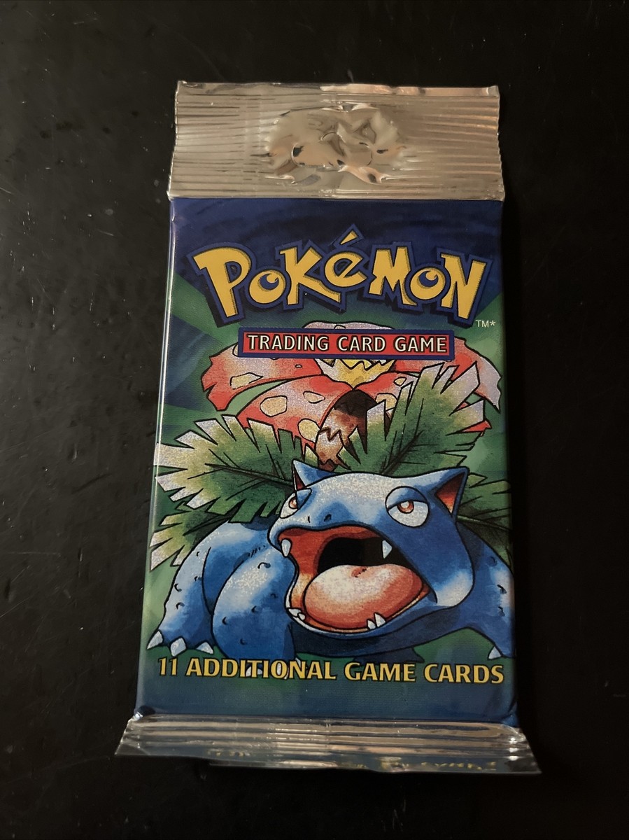 1999 Pokemon Factory Sealed Base Set Venusaur Art Booster Pack