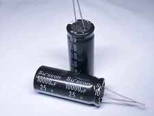 5X SE Suscon 10000uF 25V 18x45 Aluminum Electrolytic Radial Capacitor Long Life