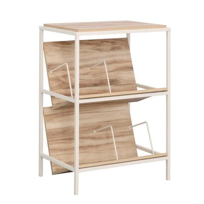 SAUDER Accent Bookcase 25.118'' x 36.811'' 3-Shelves Open Storage Kiln Acacia