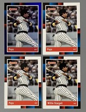Four 2022 Donruss Willie Stargell: 3 Nickname Variation Pops (One Blue) 1 Base