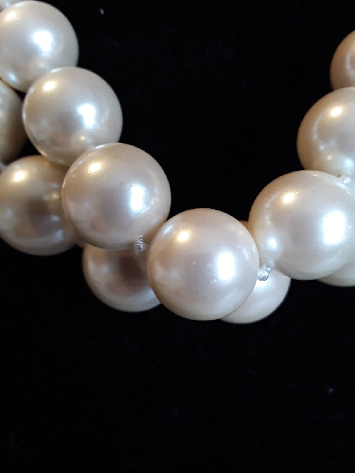 Vintage CAROLEE Faux Pearls 18" Double Strand Nec… - image 4