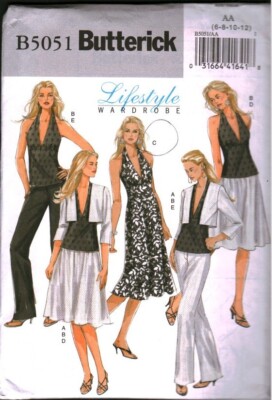 5051 Vintage Butterick Sewing Pattern Misses Jacket Top Dress Skirt ...