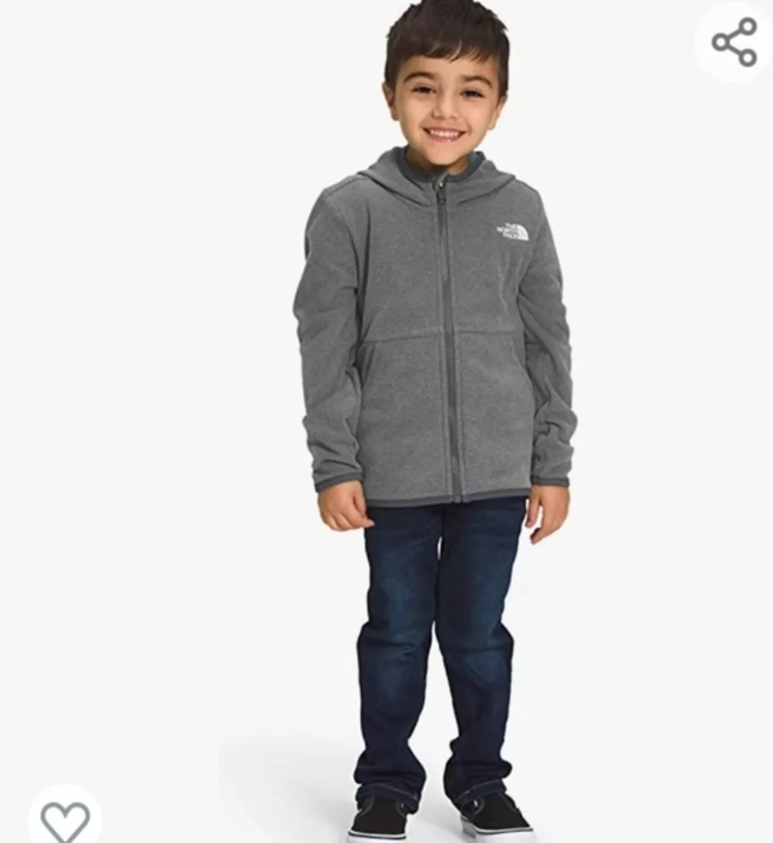 The North Face Denali Full-Zip Fleece Hoodie - Boys' - Kids