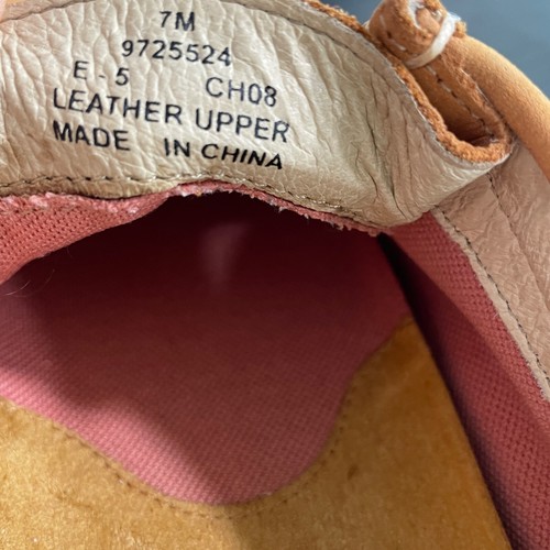 Sperry Top Sider Wallabee Costal Loafers 7M Wheat Suede Lace Up Comfort Moc Shoe - Picture 10 of 14