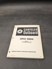 1981 Chrysler Outboard Motor 55 HP Service Repair Shop Manual 8/81
