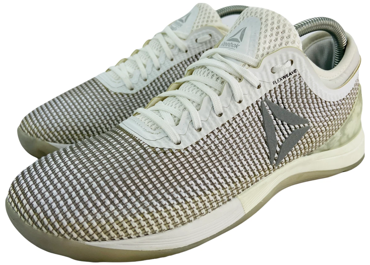 Reebok Mens CrossFit Flexweave Training 7.5 CN2973 Grey White Gum | eBay