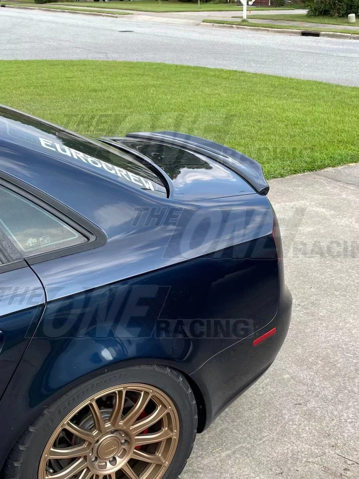 Alerón de fibra de carbono para Audi A4 B7 2005-2008 sedán 4 puertas tipo A Foto 2 de 4