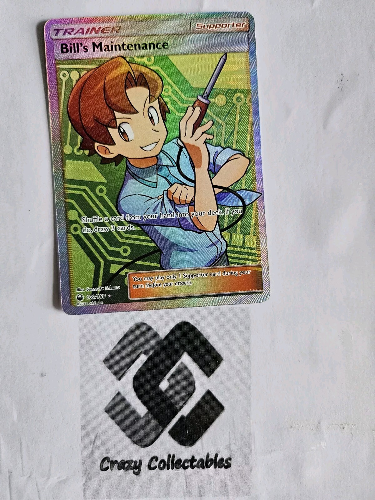 Pokemon Cards Bill's Maintenance Trainer 162/168 Celestial Storm  Mint Car