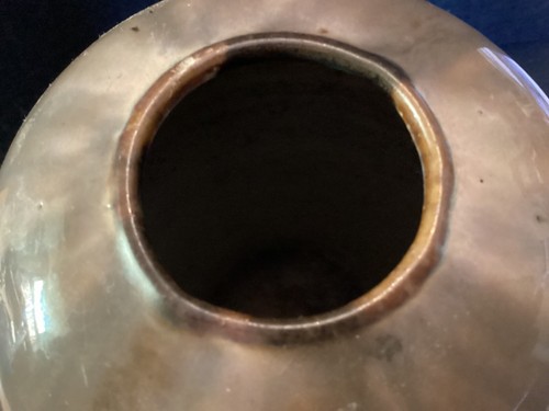 Early Fulper Arts and Crafts pottery Cat's Eye Flambé vase marked PRANG - Picture 8 of 24