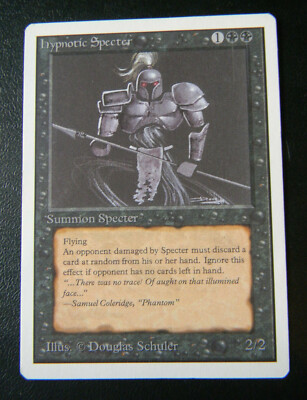 HYPNOTIC SPECTER : UNLIMITED : MTG : 1993 :VERY  GOOD : SEE PHOTO'S : NO 2