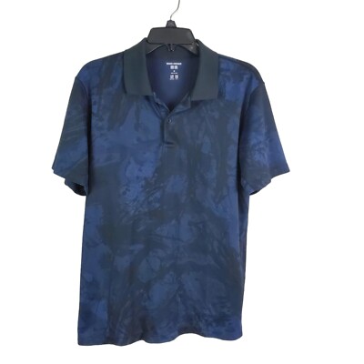 Uniqlo x Meguru Yamaguchi Polo Shirt Mens Medium Short Sleeve Navy